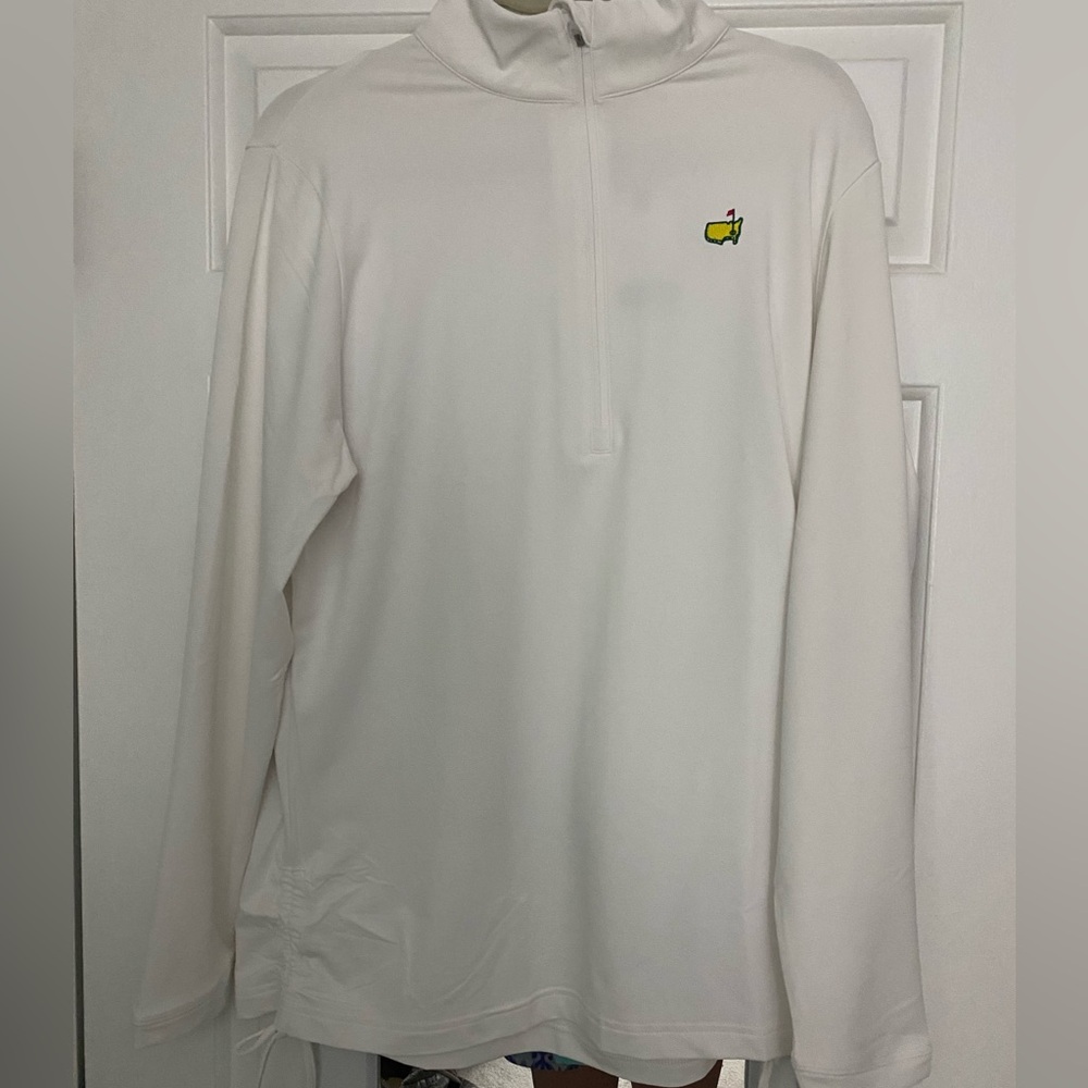 Authentic Masters Magnolia Lane White Tech Quarter Zip